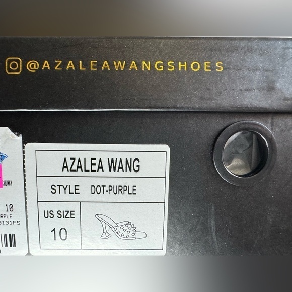 NEW Azalea Wang Women’s Sweet and Sour Chunky Sandals in Purple Size 10 - Picture 16 of 16